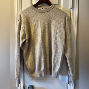 I Levrieri Men’s cable Knit Sweater 50% cashmere 50% Silk | Size Large